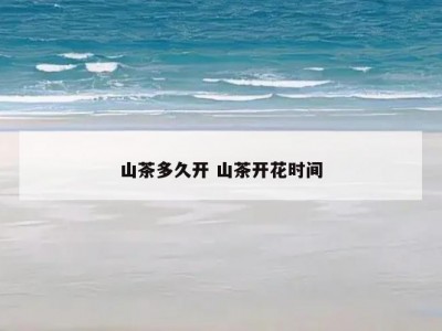 山茶多久开 山茶开花时间