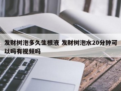 发财树泡多久生根液 发财树泡水20分钟可以吗有视频吗