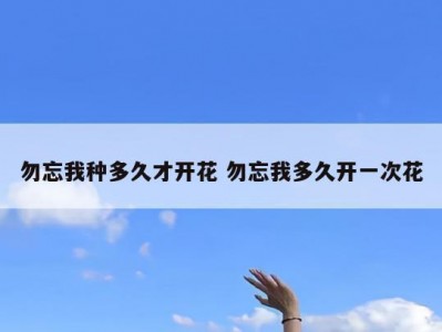 勿忘我种多久才开花 勿忘我多久开一次花