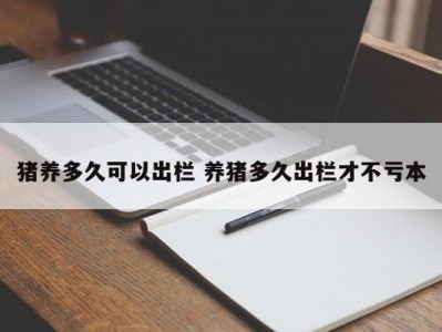 猪养多久可以出栏 养猪多久出栏才不亏本