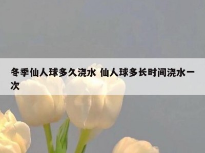 冬季仙人球多久浇水 仙人球多长时间浇水一次