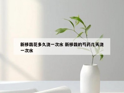 新移栽花多久浇一次水 新移栽的芍药几天浇一次水