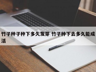 竹子种子种下多久发芽 竹子种下去多久能成活
