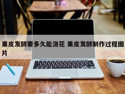 果皮发酵要多久能浇花 果皮发酵制作过程图片