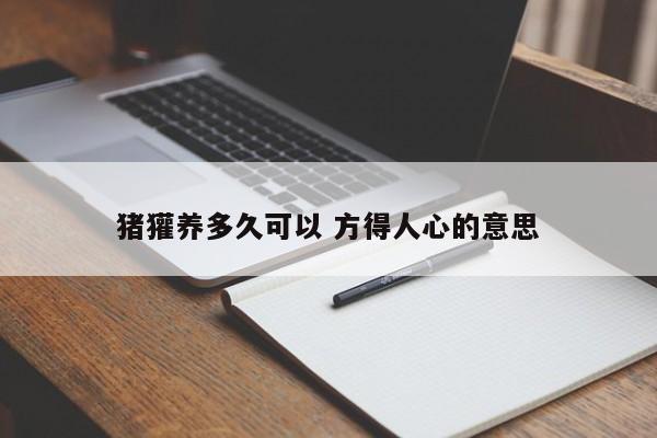 猪獾养多久可以 方得人心的意思