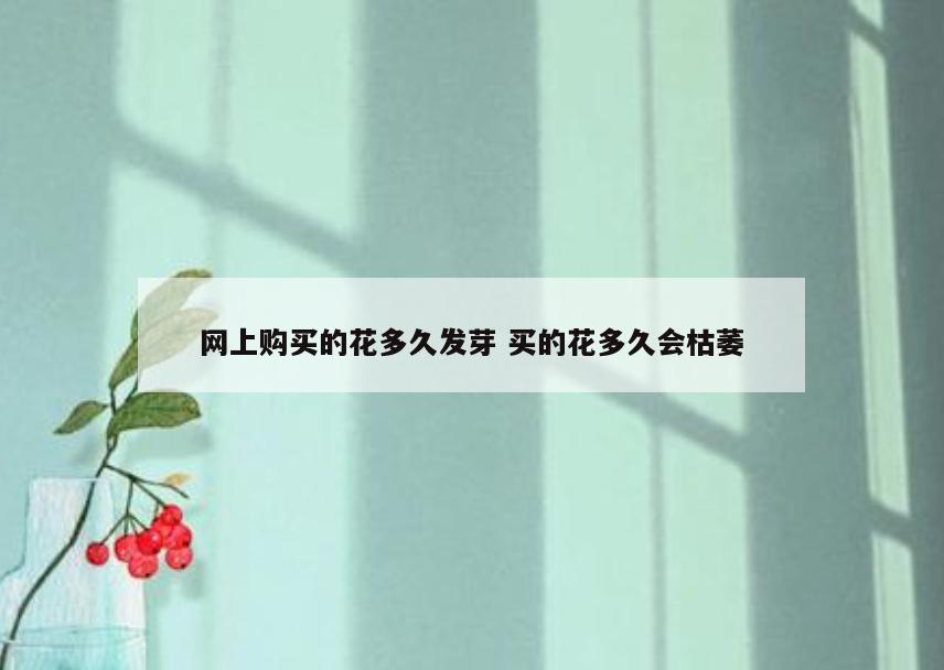 网上购买的花多久发芽 买的花多久会枯萎